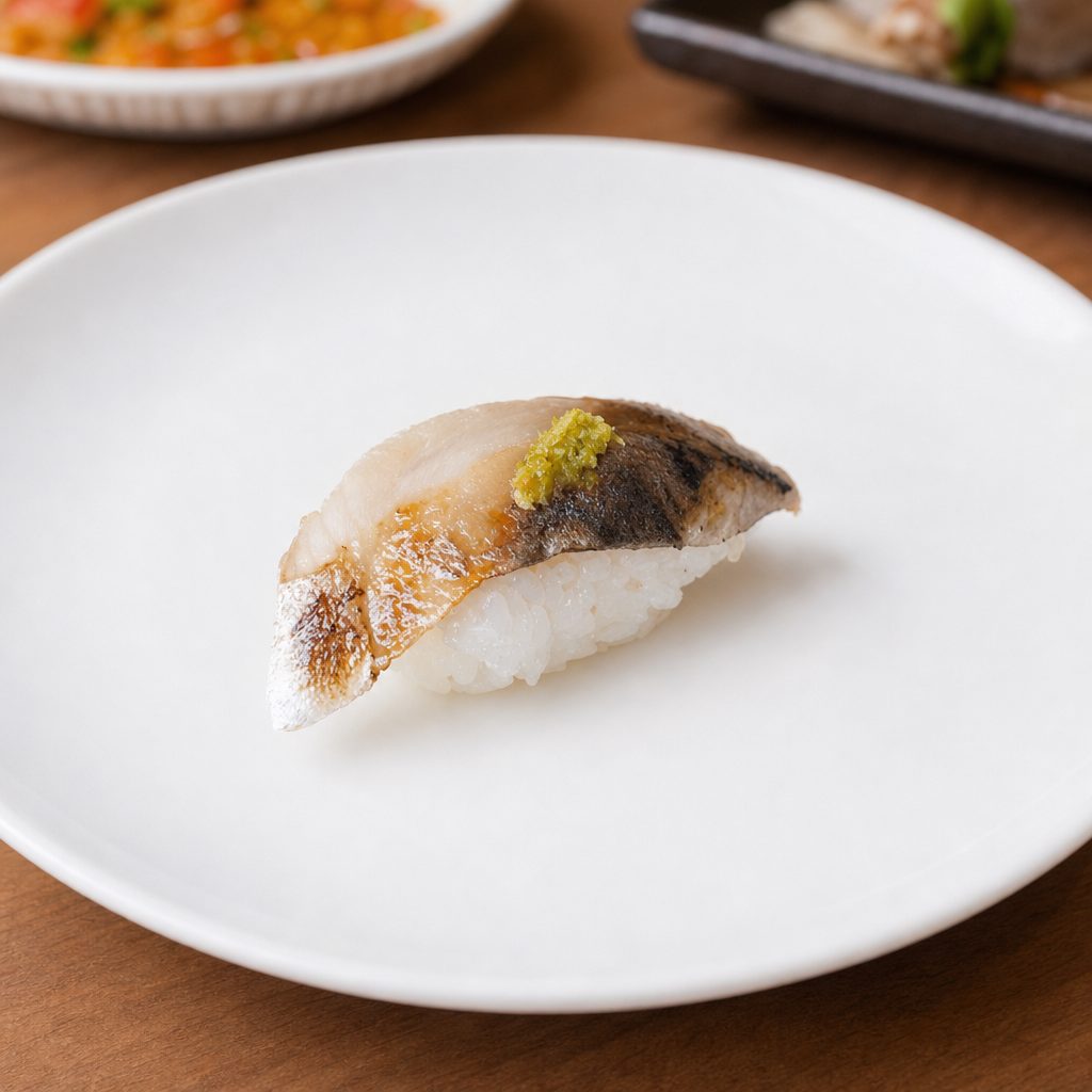 Mackerel Nigiri.