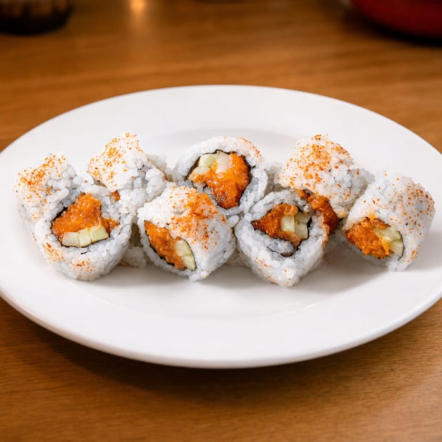 Spicy Salmon Roll*.