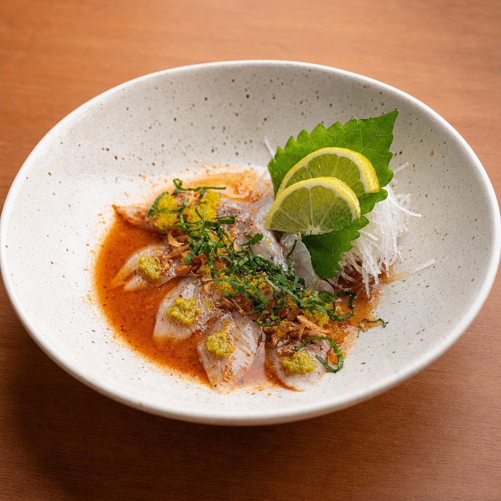 Loup De Mer Carpaccio*.