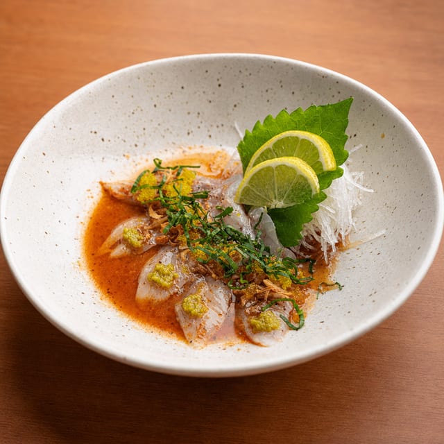 Loup De Mer Carpaccio*.