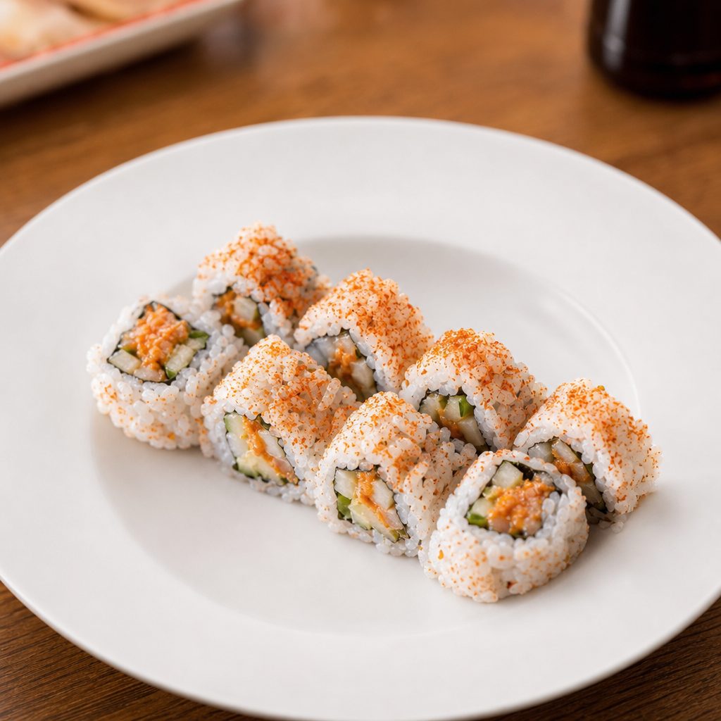 Spicy Yellowtail Roll*.