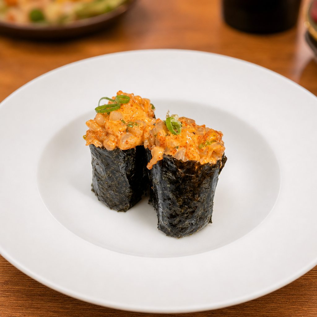Chopped Scallop Nigiri.