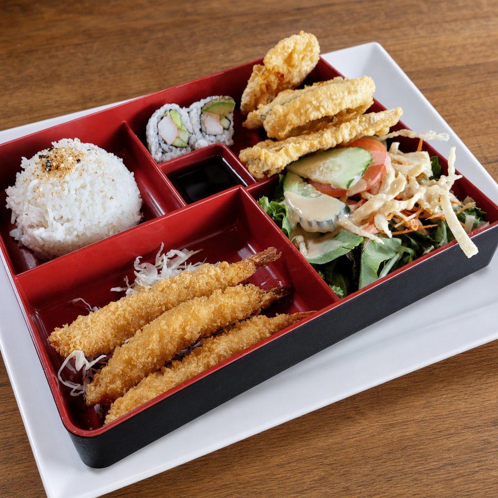 Shrimp Tempura Bento.