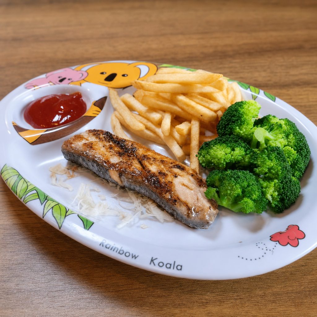 Kid's Plate - Grilled Salmon.