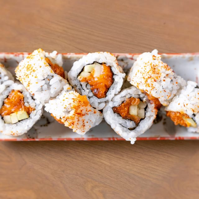Spicy Salmon Roll*.