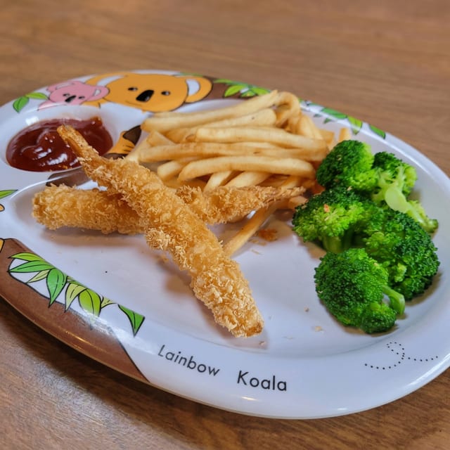 Kid's Plate Shrimp Tempura.