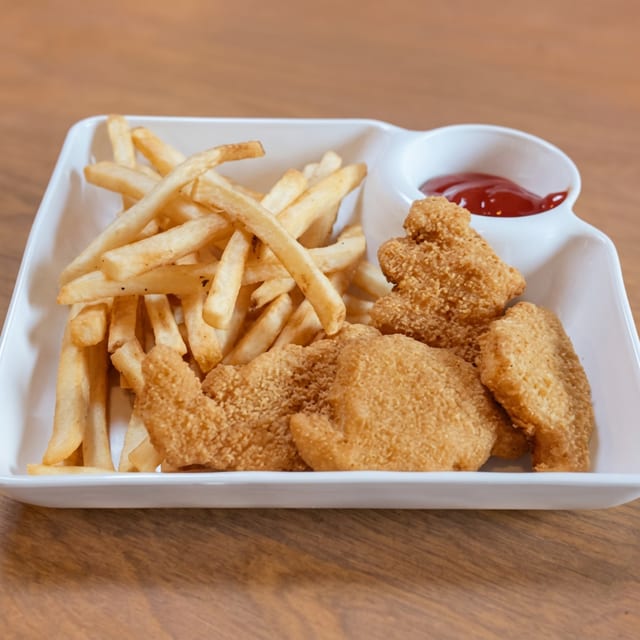 Kid's Plate - Dino Nuggets.